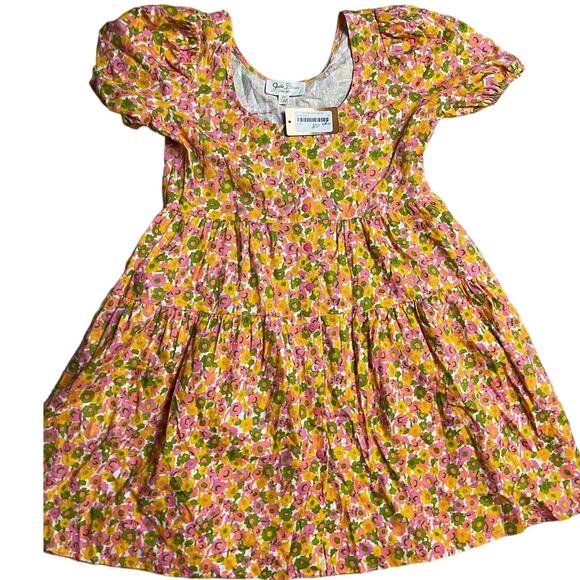 Julie Brown New York Oversized Linen Scoop Neck Button‎ Down Sundress Size XS - Picture 1 of 12